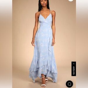 NWT Lulus High-low lace up dress